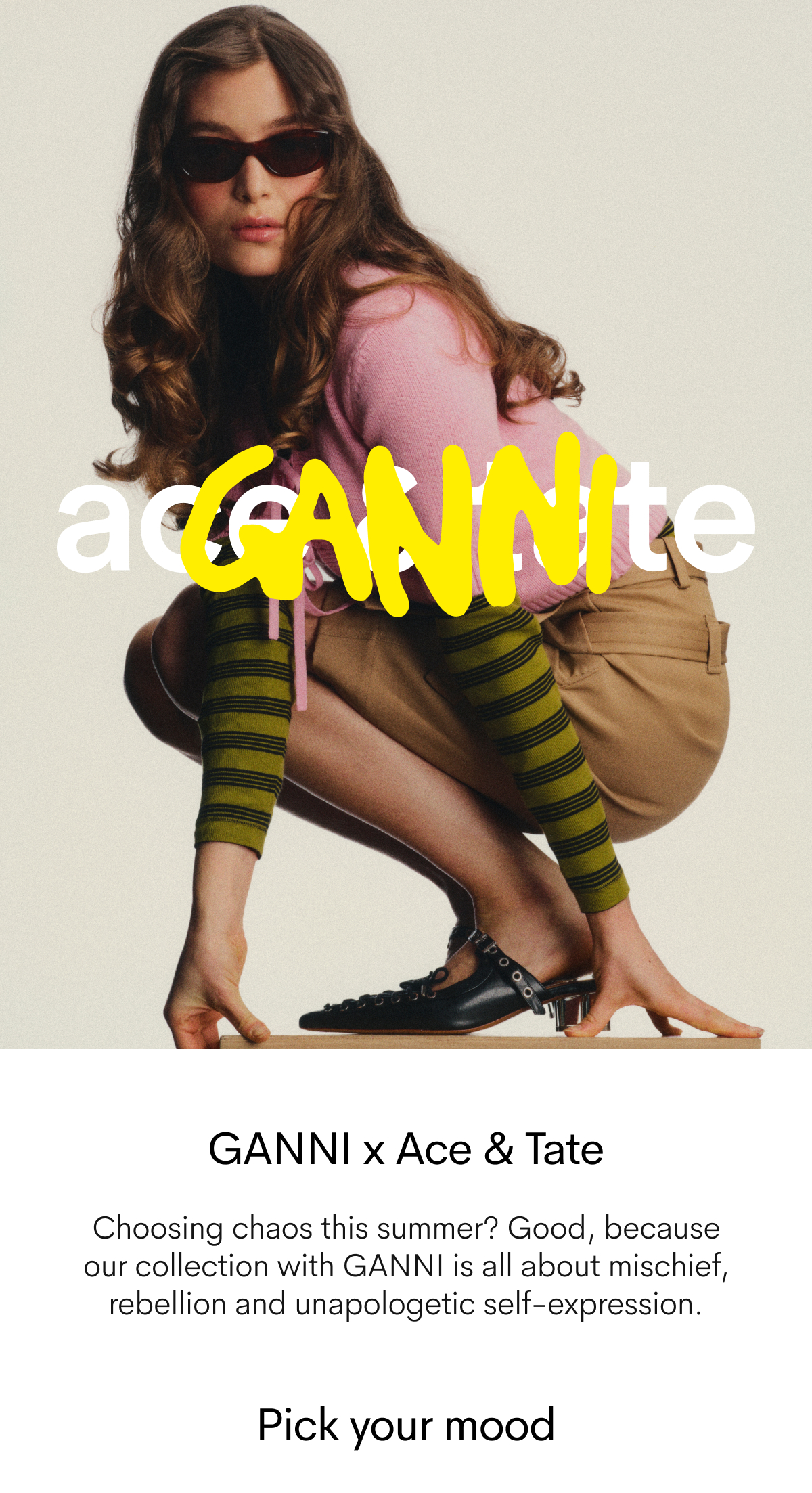 GANNI x Ace & Tate